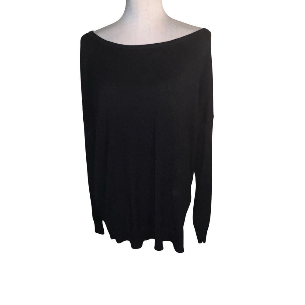 Magnolia Grace womens XXL long sleeve Gromit accent stretchy micro‎ ribbed top